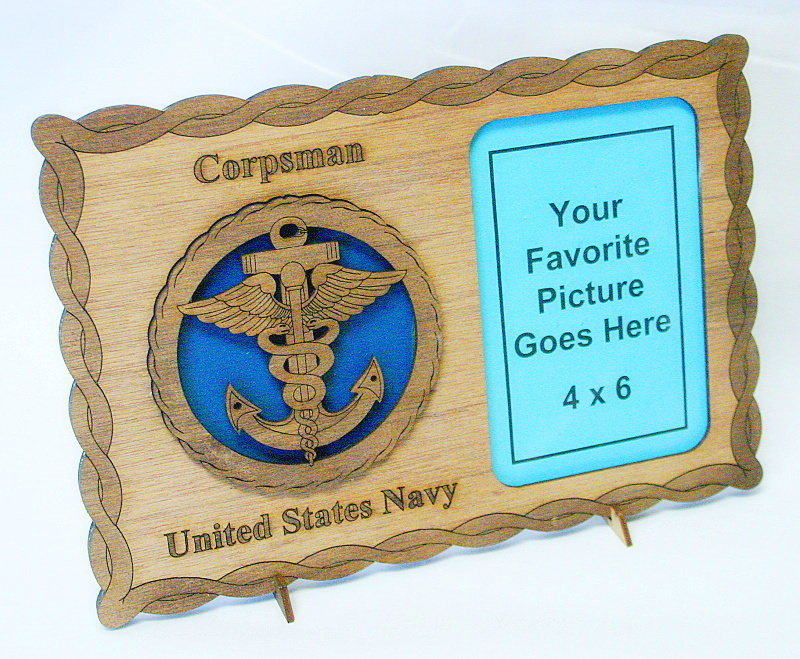 Navy Corpsman Picture Frame